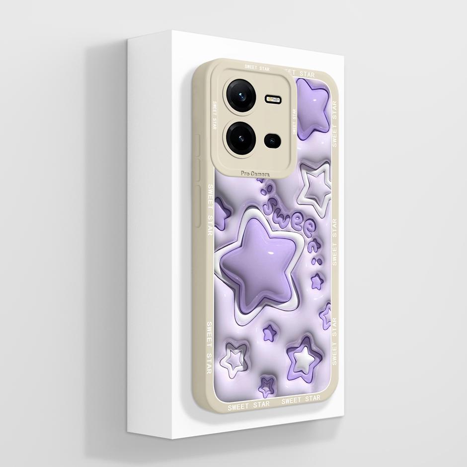 For Vivo V25 V25E 4G 5G Case Cute Advanced Sense Flowers Silicone Soft Shell For VivoV25 5G VivoV25E 4G Prevalent Fundas Bumper