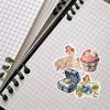 20Pcs/pack Cute Watercolor Wedding Rose Blossoms Stickers Scrapbooking Decoration Paper Stationery DIY Sticker School Supply