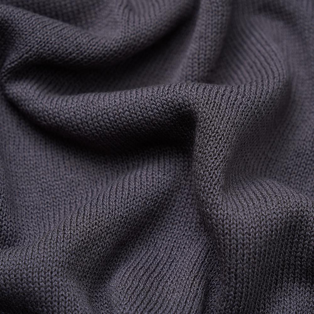 VERNO 24Ss Linen Like Polo Knit Gray