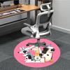 1PC Puppies Pets Office Round Area Rug, Indoor Mat Suitable For Office, Under Office Chairs Bedroom Living Room Home Decor, Room Decos055