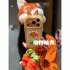 Cute three-dimensional ears Q version embroidery Judynik Apple 17promax/16/15/14 anti-drop phone case 13