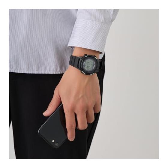 [Citizen Q&Q] Digital Radio-controlled Solar Watch (Black/Black) No Battery Replacement Required, Lightweight, Waterproof Watch (Urethane Belt/Easy