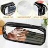 Transparent Pencil Case Zipper Simple style Pen Pouch Large Capacity Pen Bag for Students School&Office Stationary Supplies