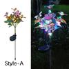 Simulation Butterfly Sunflower Outdoor Solar Light LED Lawn Lamp Home Garden Sunmmer Landscape Christmas Wedding Fairy Lights