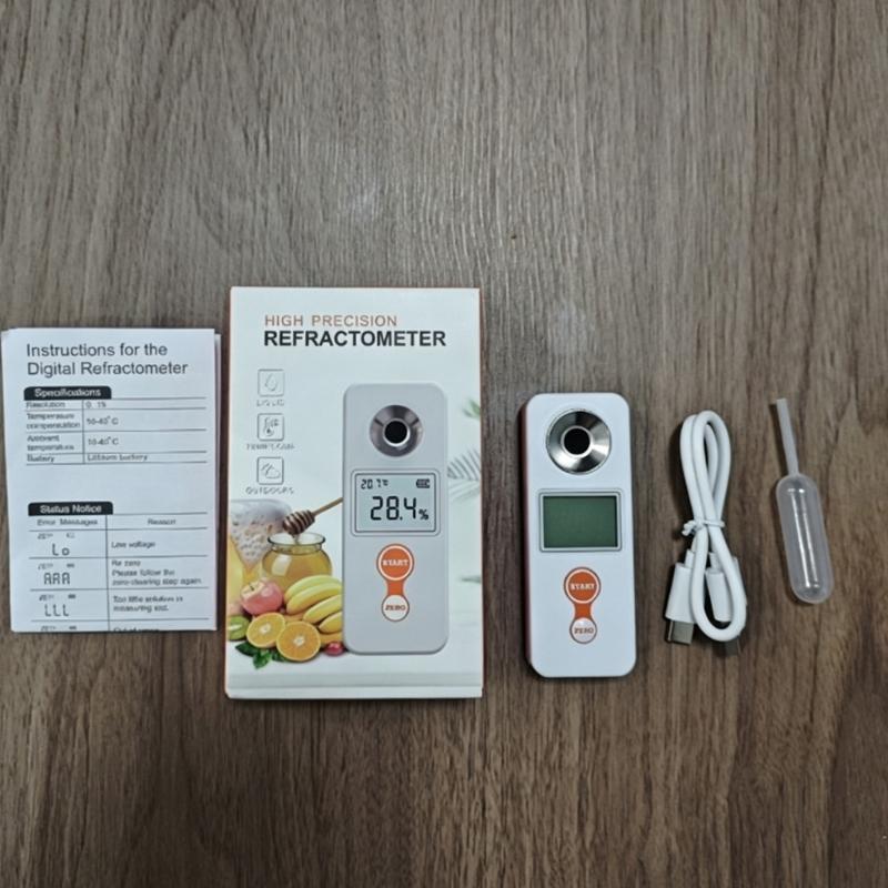 Digital Display Sugar Tester Offering Accurate Sugar Reading In Food Production Digital Sugar Refractometer