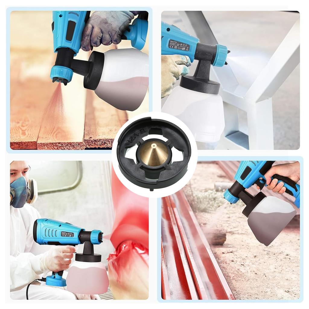 Electric Paint Gun Metal Nozzles 1.8mm 2.6mm Paint Sprayer Nozzle Tips For 800W 550W Spray Guns