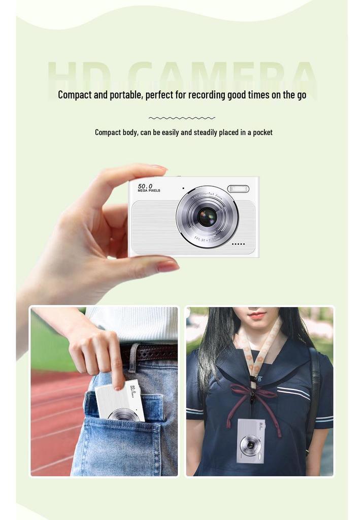 2025 Dual-Camera Retro Digital Student Travel Camera