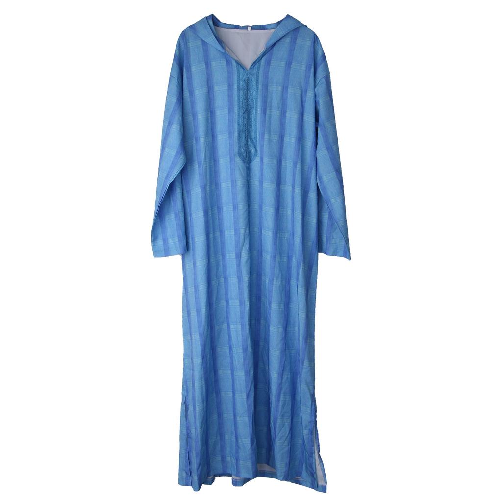 Muslim Jubba Thobe Arabic Islamic Clothing Long Dress Saudi Arabia Robe Abaya Dubai Loose Blouse Kaftan Hoodies Tops