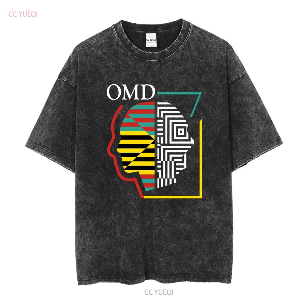 OMD Orchestral Manoeuvres in the Dark LARGE 2022 N AMERICA TOUR T Shirt long or short sleeves vintage Washed Soft Breathable
