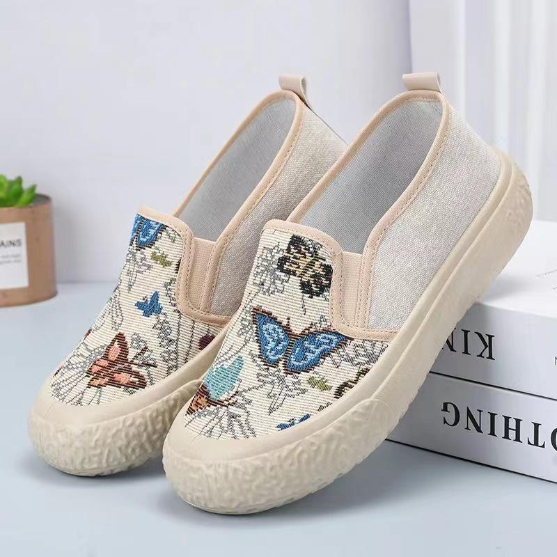 Новые тканевые туфли женские туфли рыбацкие туфли мягкая подошва нескользящие дышащие удобные повседневные универсальные легкие кеды 40 1690₽