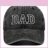 Dad Mom Embroidered Baseball Cap With Cotton Material For Summer Casual Style