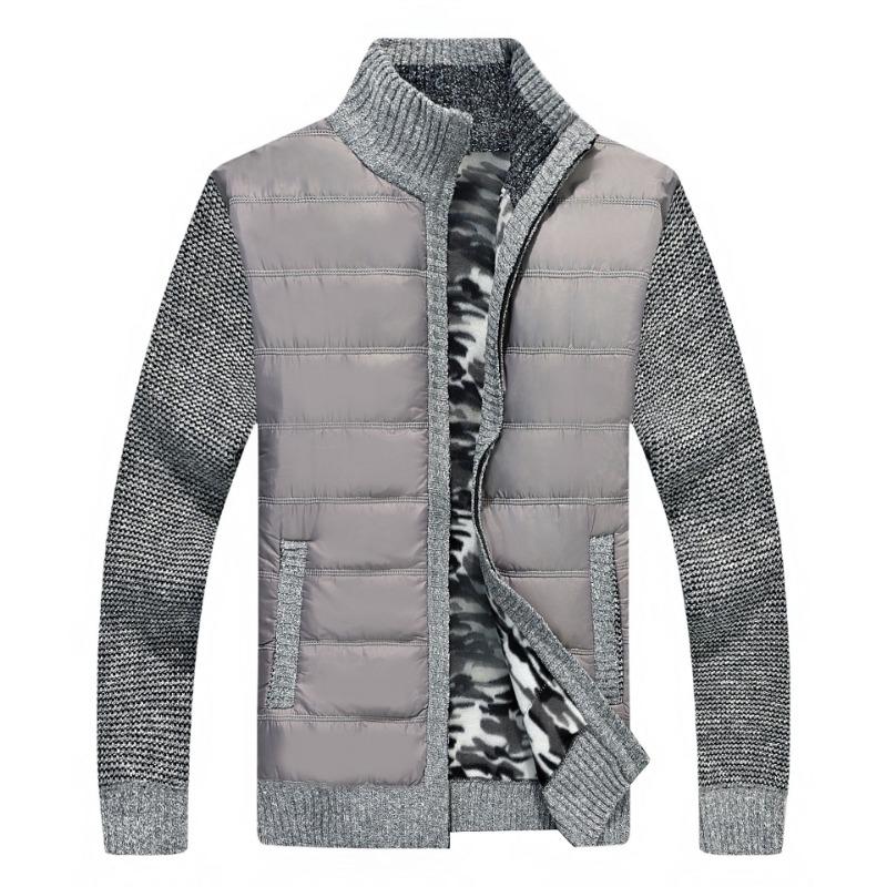 Herren Pullover Jacke Mode Wintermantel Fleece Kapuzenpullover Hohe Qualität Luxus Kariert Kapuzenstrickjacke Männliche Oberbekleidung