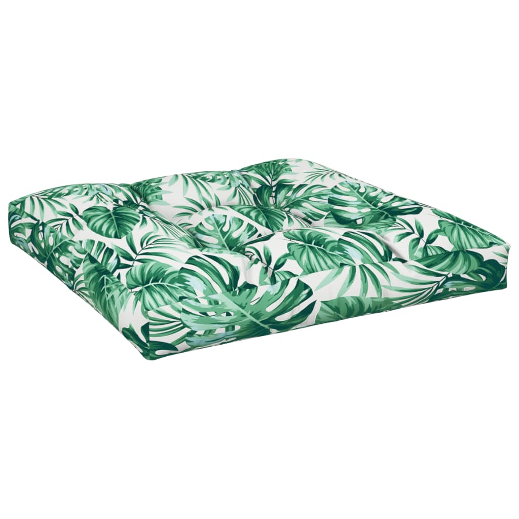Vidaxl Pallet Sofa Cushions, 2 Pcs, Leaf Pattern, Fabric