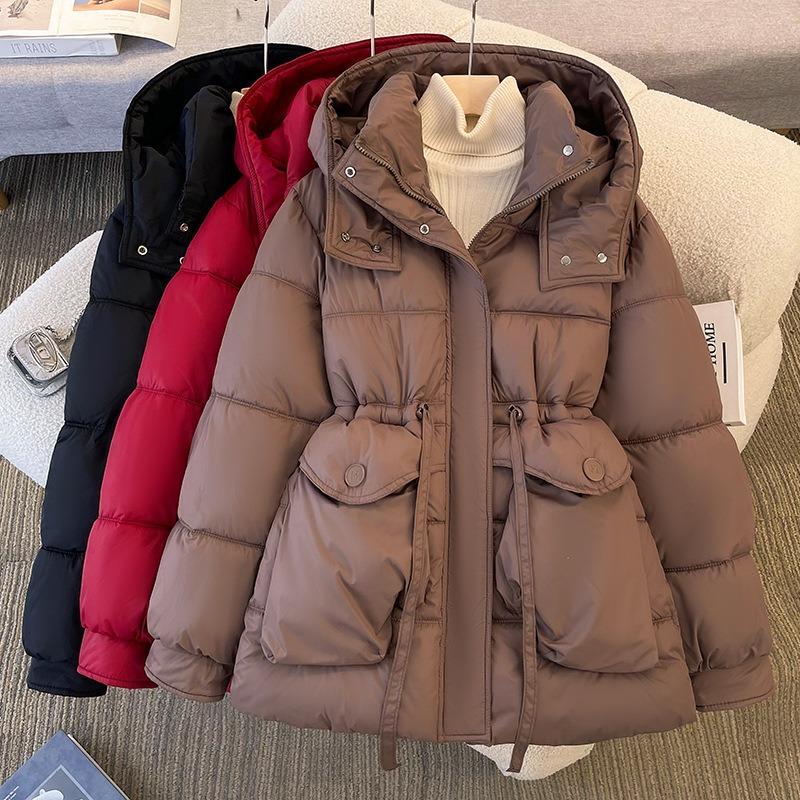 Giacca Imbottita in Piuma Donna Invernale Corta Giacca Imbottita Moda Vita Spessa Giacca Imbottita Giacca Calda