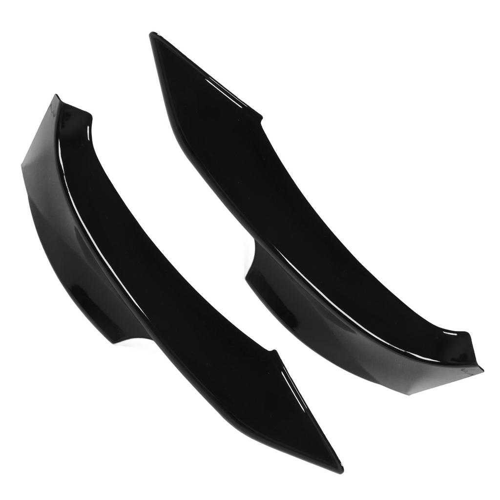 2PCs Front Bumper Lip Splitter Spoiler Black Replacement for 3 Series E92 E93 M Sport 2010‑2013