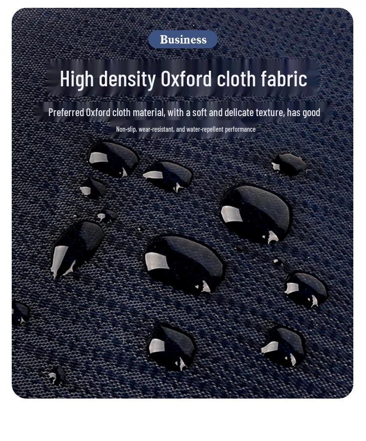 Waterproof Oxford Cloth A4 Document Tote Bag with Double Layers for Conference and Study