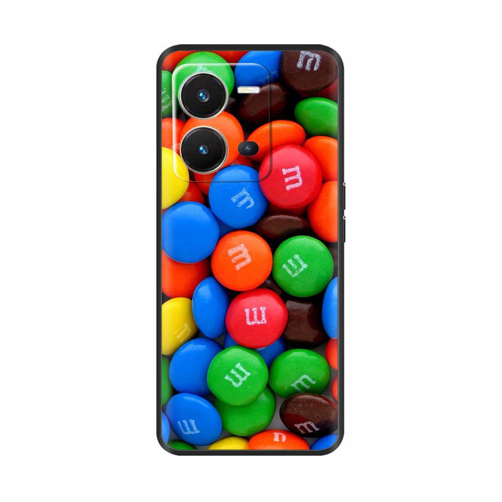 Cute Silicon Phone Case For Vivo X80 Lite 5G Case 2022 Black Silicone Soft TPU Back Cover for vivo X80 Lite X80Lite Bumper Capas