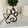 Metal Dog Art Sculpture Modern Abstract Minimalist Art Animal Ornaments Pet Dog Crafts Home Study Office Desktop Decoration