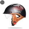 Motorcycle Helmet Retro German Classic Moto Helmet Casco Moto Half Helmet DOT Certification Capacete De Moto With HD Visors