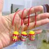 Miniature Red Popcorn-Shaped Dollhouse Toy Accessory