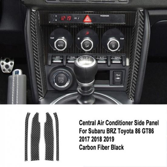 Carbon Fiber Central Air Conditioner Side Panel Cover For Subaru BRZ 86 2017-20