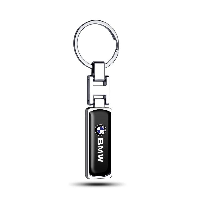 1pc Fashion Creative Metal Ribbon Car Keychain Key Ring Key Chain For BMW E46 E90 E60 F30 E39 F10 E87 E36 F20 E92 Car Styling