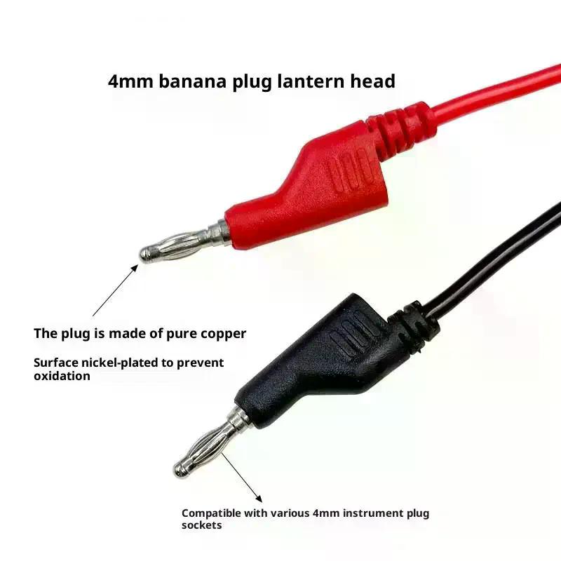 15A Electric Voltage Testing Cord, 1/2pcs Double-End Test Lead Wire with 4mm Banana Plug, DIY Multimeter Alligator Clip