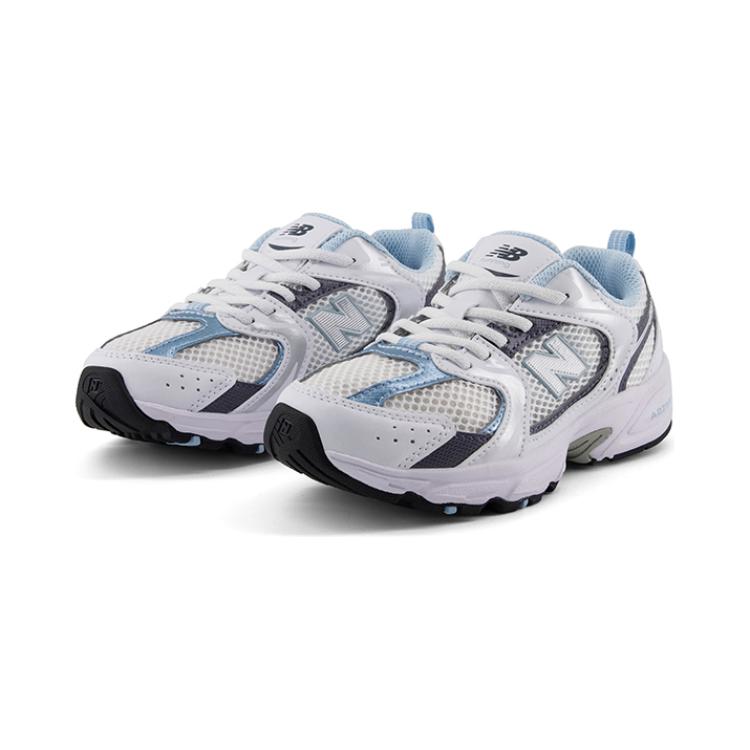 New Balance Kids' 530 White/Dark Arctic Grey PZ530RA