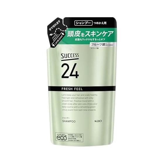 Success 24 Fresh Feel Shampoo Refill (Green Citrus Scent) 320ml