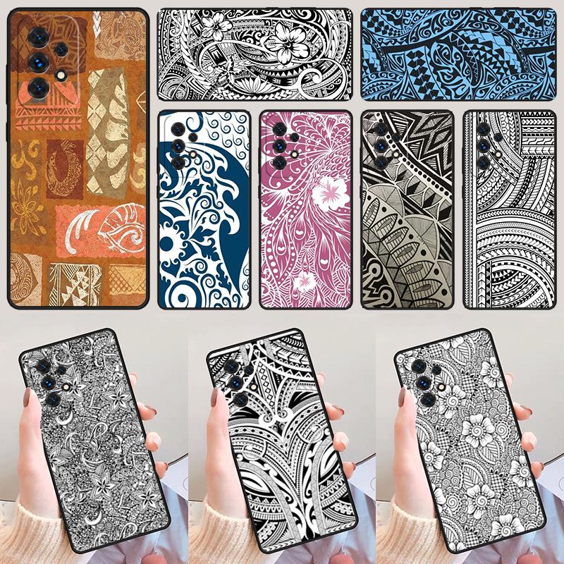Hawaiian Ornament phone case For Samsung Galaxy A42 A31 A40 A51 A71 A32 A80 A91 A52 A72 A73 A20e A21S A50 A70 A11 A12 Cover