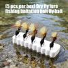 5pcs Aritificial Baits Float Fishing Lure with Hook for Anglers Dry Fly Black Parachute Ants Fishing Fly Fishing Tackle