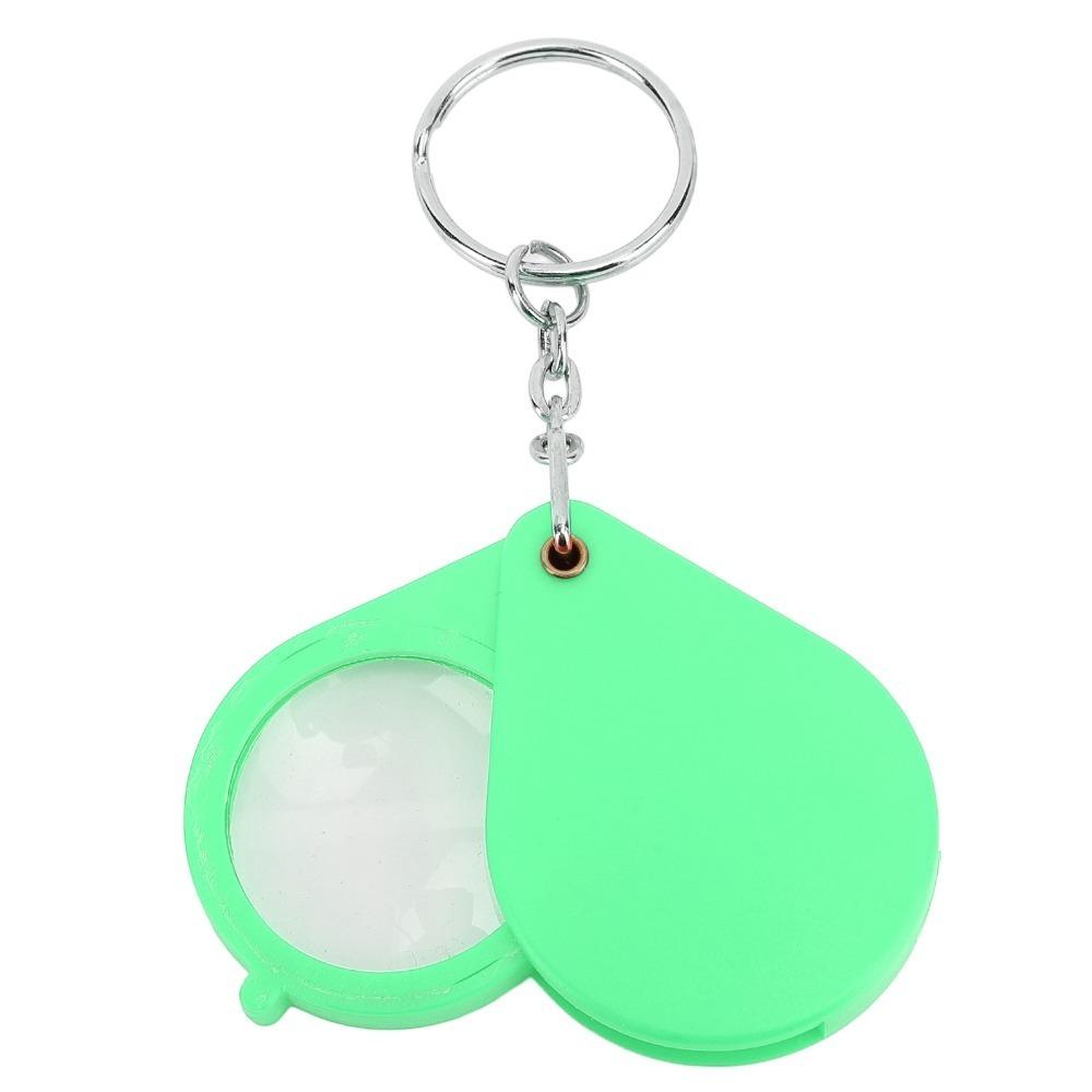 32mm Lens Diameter Magnifier Keychain With Key Ring Mini Magnifying Glass  Outdoor Reading