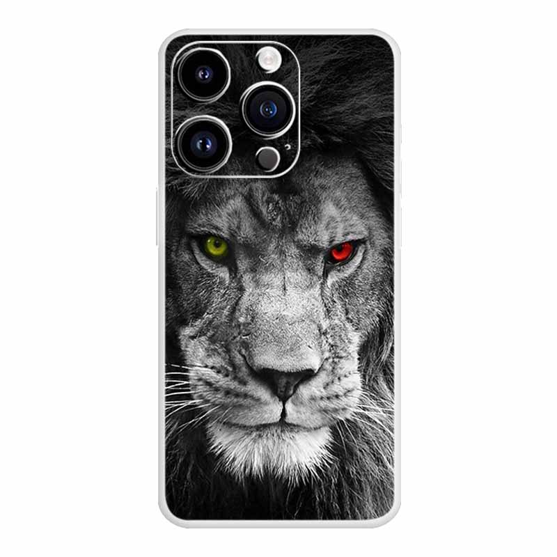 Für iPhone 16 Pro Max Hülle Luxus Silikon TPU Weiche Abdeckung Handyhülle iPhone16 plus 16e Stoßfester Bumper Funda Tiere Hülle