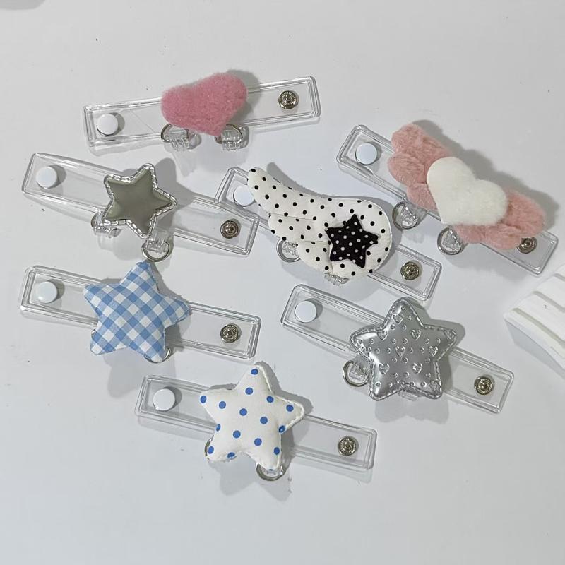Ins Style Cartoon Wings Stars Hanging Buckle Extension Buckle Pendant Display Buckle Diy Jewelry Accessories Bag Charm Pendant