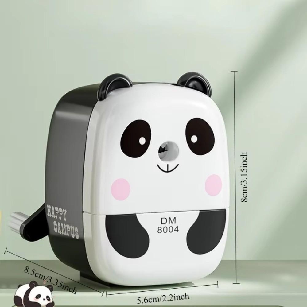 Hand-cranked Pencil Sharpener Cartoon Design Animal Shaped Sharpener School Stationery