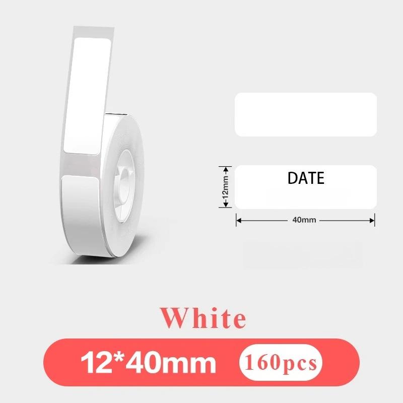 Thermal Label Sticker Tape 12mm X 40mm Compatible with Phomemo Label Printer Thermal Labeling Material for Business Supplies