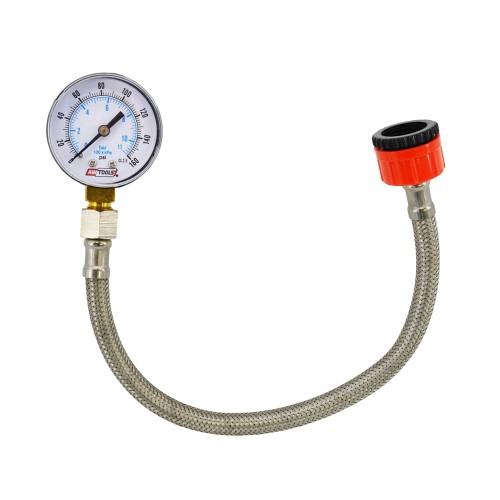 AW Tools Stainless Steel Water Pressure Test Gauge