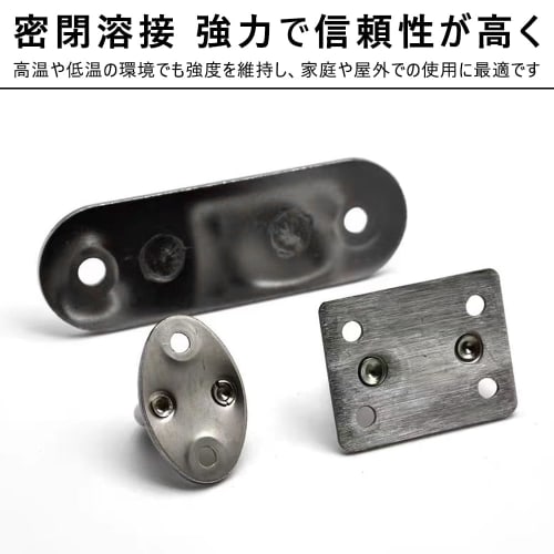 10-Piece Round and Rectangular Eyelet Screw Hook Eye Plate Set with 20 Screws, M5 Stainless Steel Ceiling Hooks, Fixed Hooks, 304 Stainless Steel, Sli