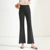 High Waist Elastic Mermaid Flare Pants - 2026 Summer Fashion Women's Slit Casual Cropped Trousers