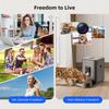 Cat Automatic Feeder With Camera, Video Dog Automatic Feeder, APP Controlled Feeding Smart Pet Feeder, 2L Cat Food Distributor
