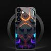E-sports mecha pattern glass phone case suitable for Samsung Galaxy S26 S25 S24 S23 S22 S20 FE/Ultra/Plus anti fall back cover