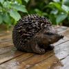 Cute Hedgehog Ornament for Patio Resin Statue Storage Ornament, Waterproof Box Keys Garden, Realistic Animal Figurine Indoor Outdoor Landscape