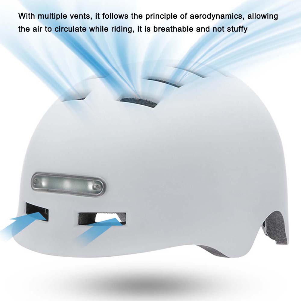 Bisiklet Kaskı Ön ve Arka Işıklı Nefes Alabilen ve Rahat Güvenlik Kaskı Erkekler için 4 Işık Modu