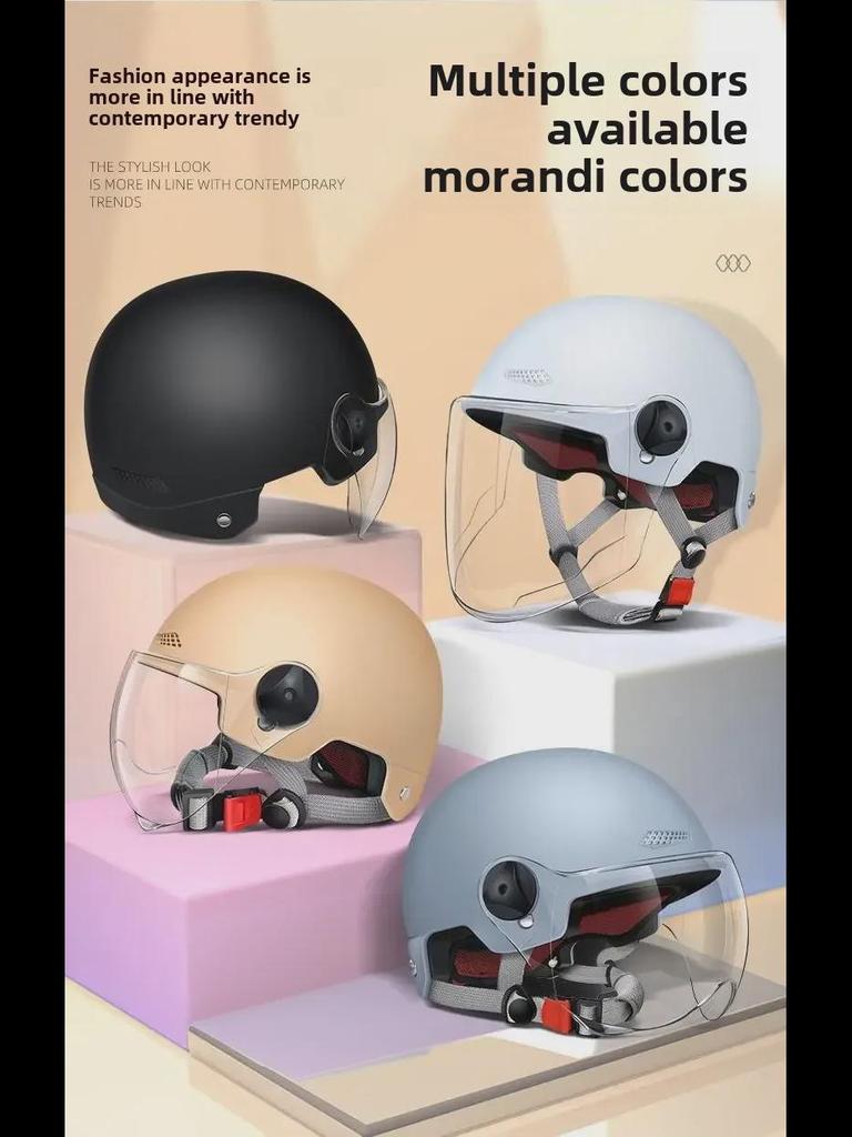 3C Certified Windproof Sunscreen Electric Car Helmet for Men & Women