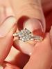925 Sterling Silver Wedding Women Rings Brilliant Cubic Zirconia Temperament Elegant Lady Rings Engagement Band Trend Jewelry