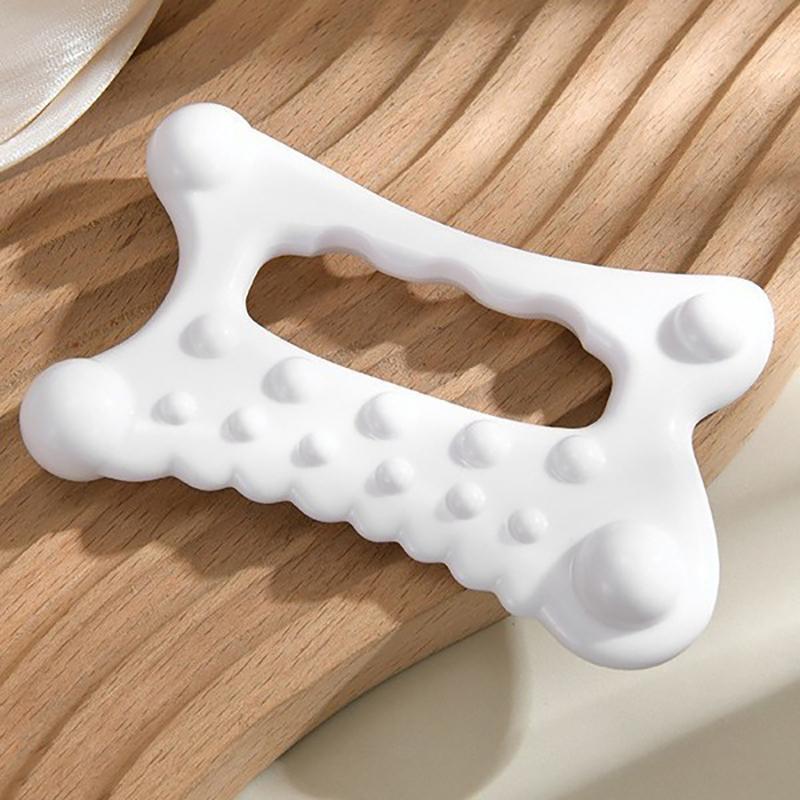 

Facial Maintenance Gua Sha Massage Board Resinous Static Free Portable Full Body Scraping Plate For Women Adults белый