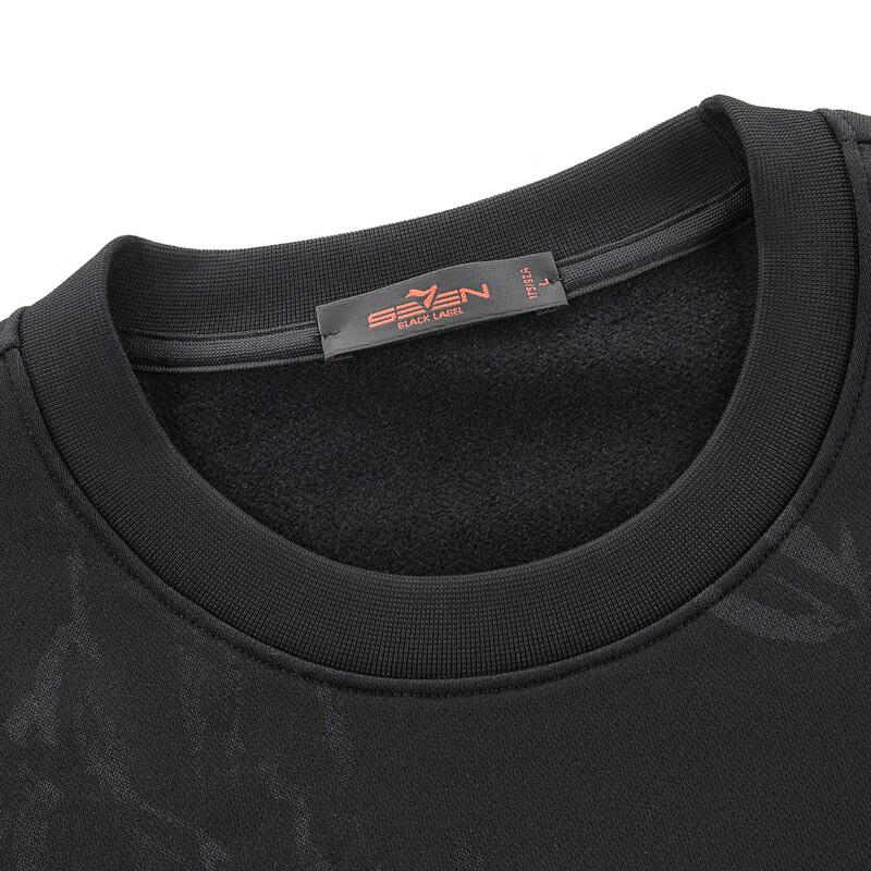 SEVEN Men's National Style Mountain Print Brushed Sweatshirt