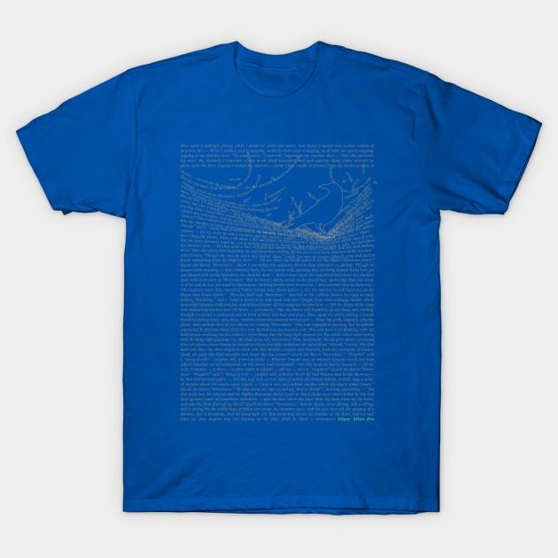 Unisex Fashion TShirt The Raven Nevermore Poem Edgar Allan Poe Print TShirt Plus Size S-5XL T-Shirt 100%Cotton Tops O Neck Short Sleeve Tees