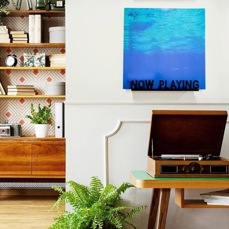 Contemporary Album Storage Stand Space Saving Record Storagr Rack Sturdy Acrylics Record Organizers for Home Decoration