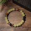 Prehnite Tiger Eye Clear Quartz Black Hematite Beaded Bracelet Fresh Fashion Jewelry For Men Women Daily Wear Gift